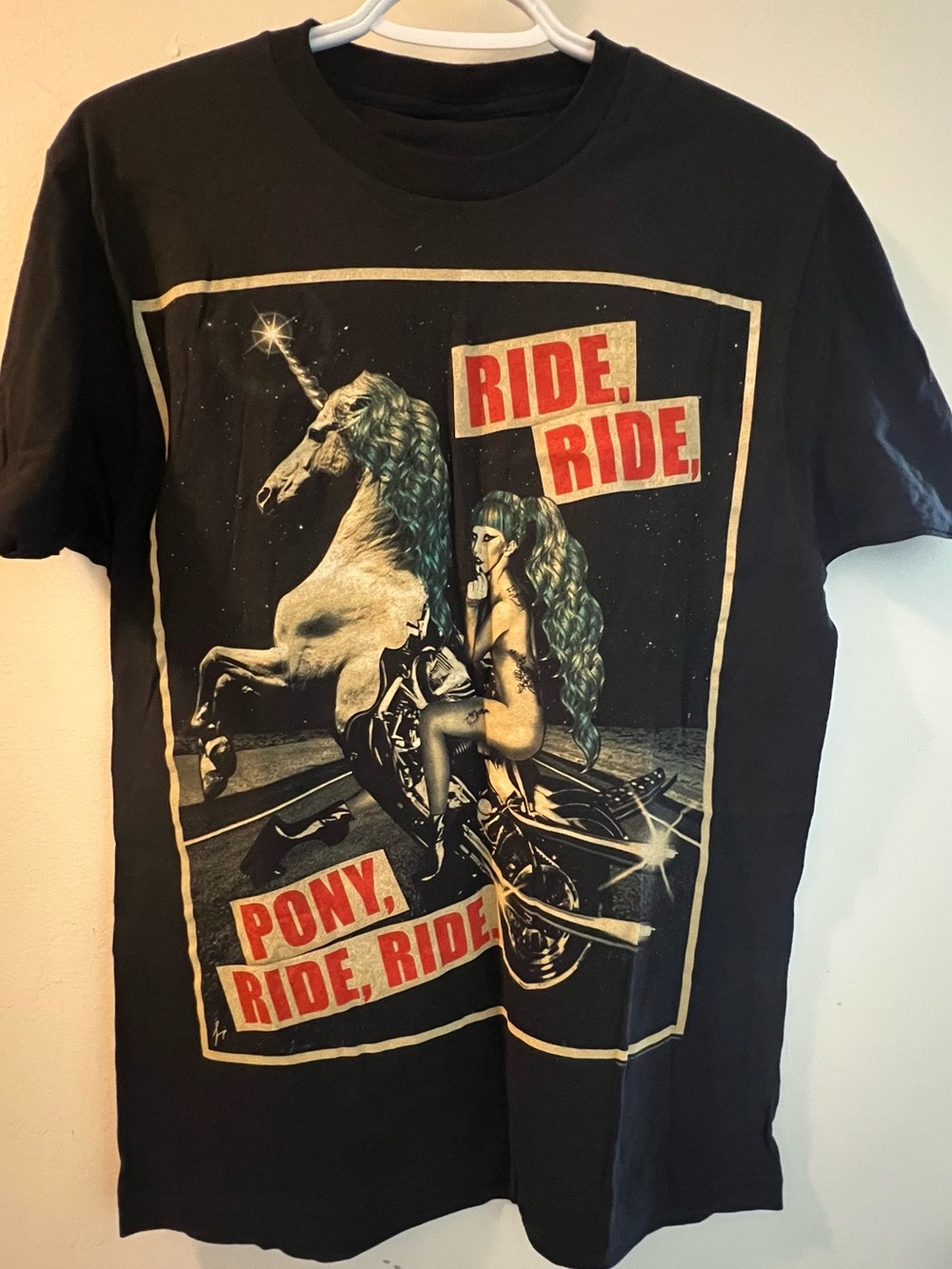 Ride Ride Pony Graphic Kids T-Shirt - Black